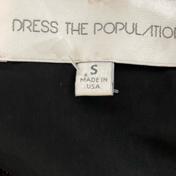 Dress the Population Short Sleeves Burnout Velvet Mini Dress Size Small‎ - Picture 15 of 16